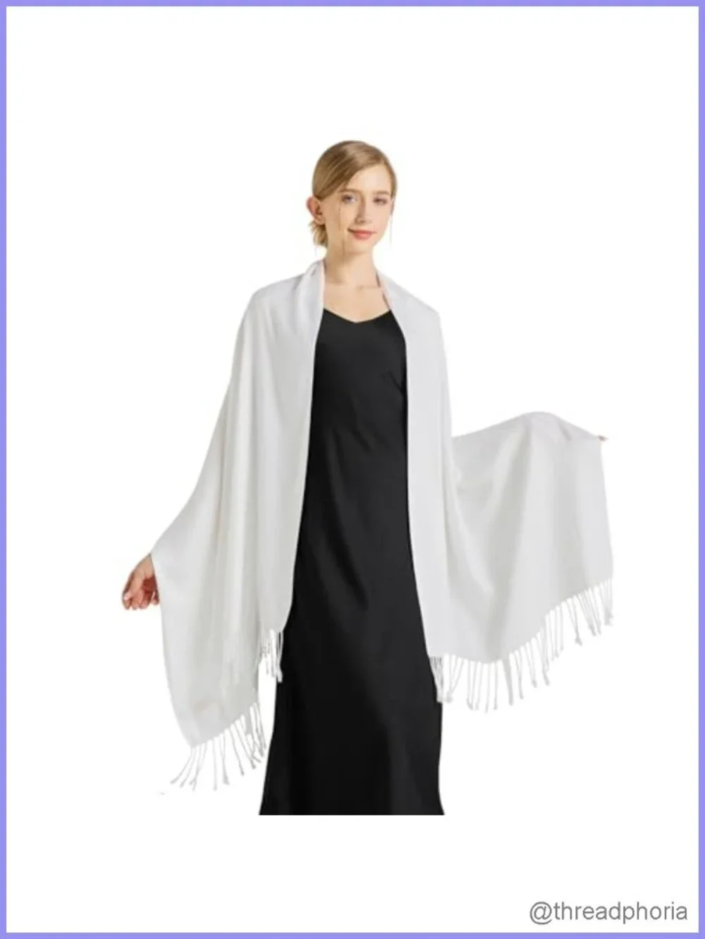 Soft Silky Pashmina Shawl Wrap Scarf for Wedding Evening Dresses
